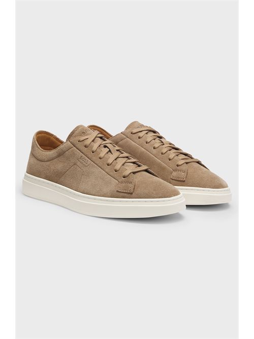 Sneakers in pelle scamosciata con logo goffrato BOSS | KIERAN_TENN260-50563162